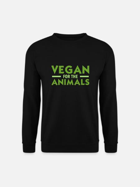 Végétalien pour les animaux - Sweat-shirt Unisexe - noir