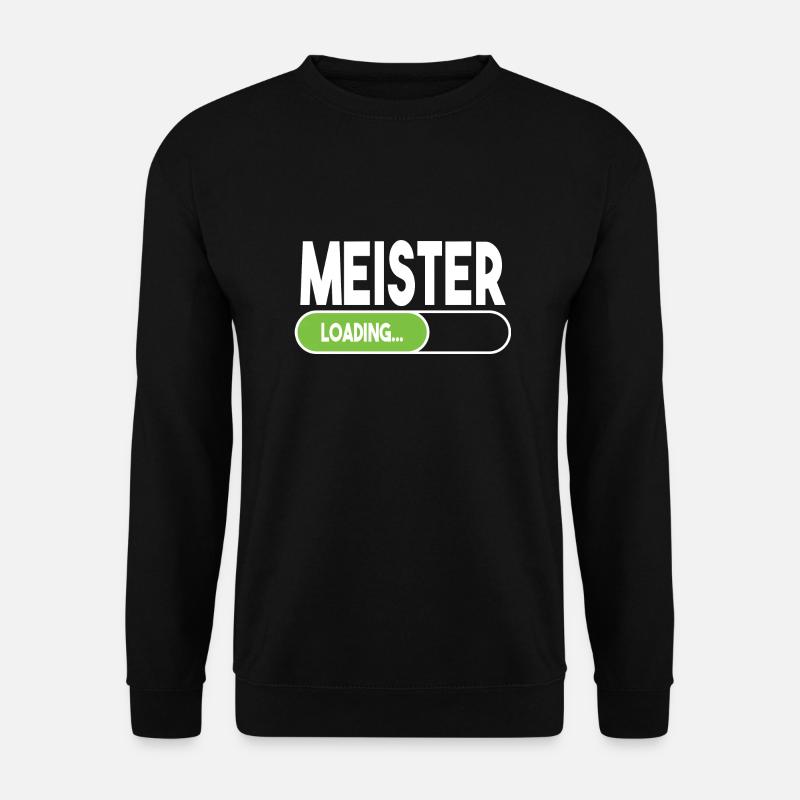 Meister Schule Ladebalken Loading Abschluss Anfang - Unisex Pullover - Schwarz