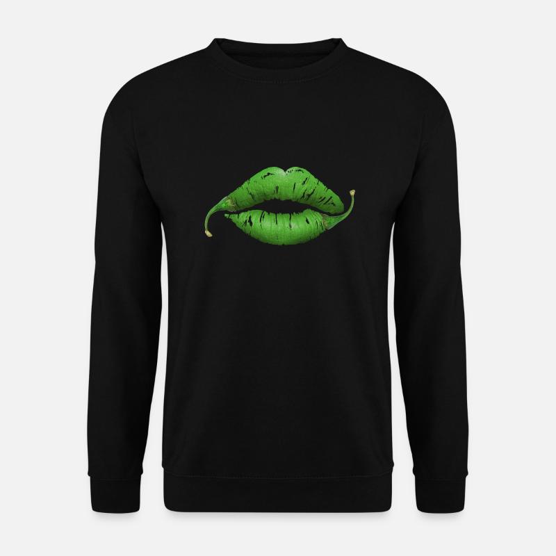 Lippen - Unisex Pullover - Schwarz