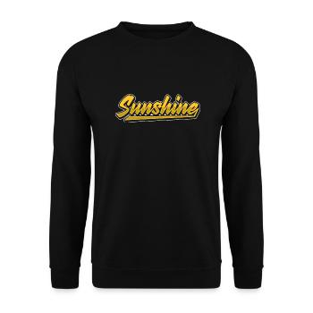 Sunshine - Unisex Pullover - Schwarz - Vorne - Alina (178cm) & Michal (187cm)