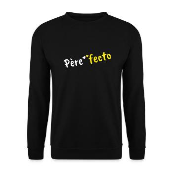 Père Fecto Papa parfait cadeau humour - Sweat-shirt Unisexe - noir - Devant - Alina (178cm) & Michal (187cm)