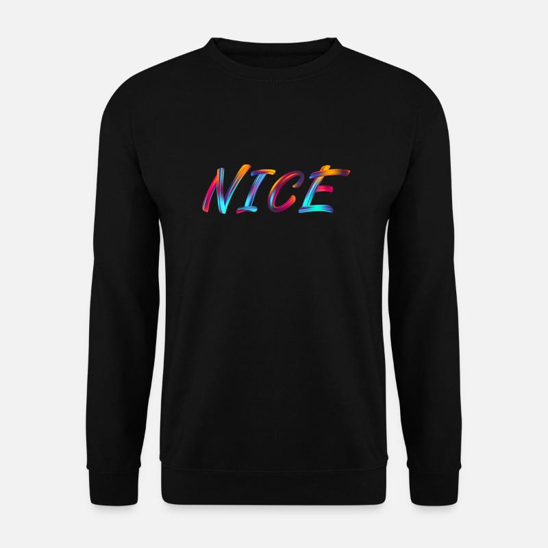 nice - Unisex Pullover - Schwarz