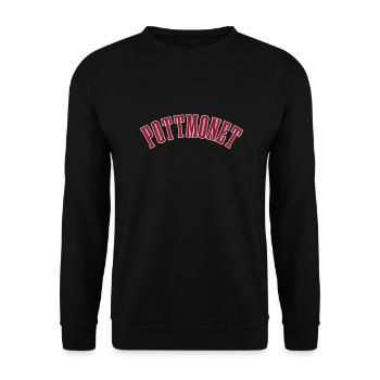 POTTMONET RED - Unisex Pullover - Schwarz - Vorne - Alina (178cm) & Michal (187cm)