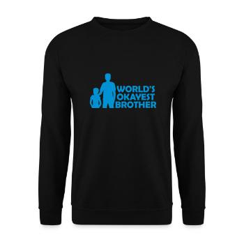 Logo de Brother le plus correct du monde - Sweat-shirt Unisexe - noir - Devant - Alina (178cm) & Michal (187cm)