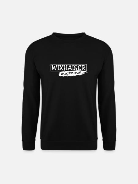 Wixhaiser zugezoue - weißer Druck - Unisex Pullover - Schwarz