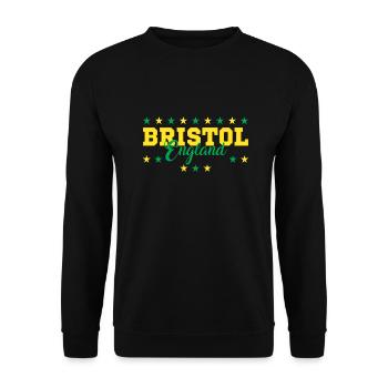 Bristol - Unisex Sweatshirt - black - Front - Alina (178cm) & Michal (187cm)