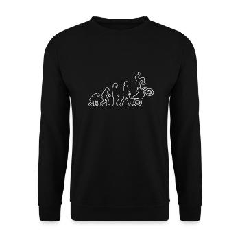 Motocross Cadeau Motocycliste Mobylette - Sweat-shirt Unisexe - noir - Devant - Alina (178cm) & Michal (187cm)