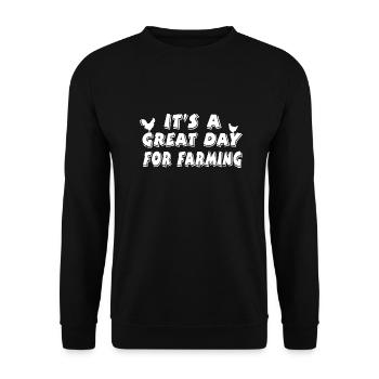 Ferme - Sweat-shirt Unisexe - noir - Devant - Alina (178cm) & Michal (187cm)