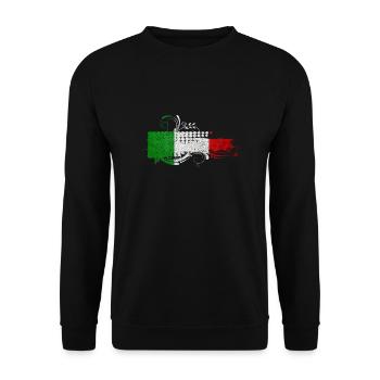 Italien Italienisch Rom Europa Italien Italien Mailand - Unisex Pullover - Schwarz - Vorne - Alina (178cm) & Michal (187cm)