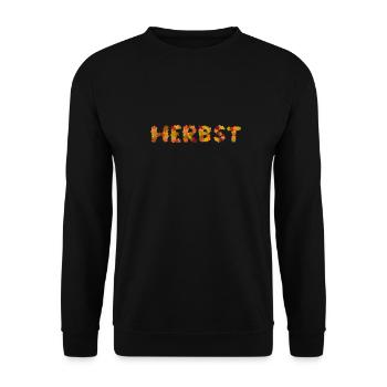 Herbst - Unisex Pullover - Schwarz - Vorne - Alina (178cm) & Michal (187cm)