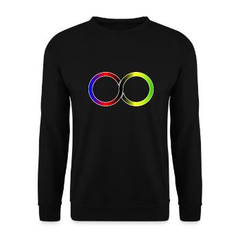 Cyclist Infinite Weltmeister - Unisex Pullover - Schwarz - Vorne - Alina (178cm) & Michal (187cm)