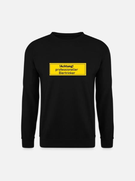 Biertrinker Bier Alkohol Geschenk Geschenkidee - Unisex Pullover - Schwarz