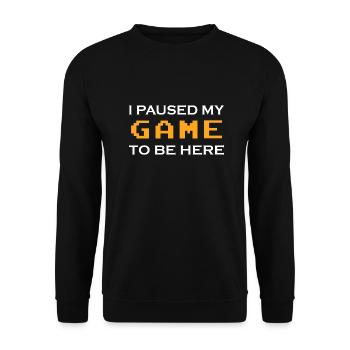 Game Gaming PC - Unisex Sweatshirt - black - Front - Alina (178cm) & Michal (187cm)