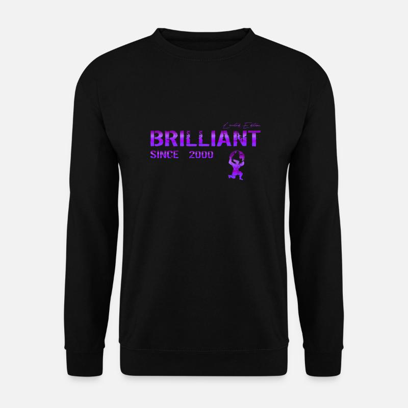 Brilliant since 2000 - Unisex Pullover - Schwarz