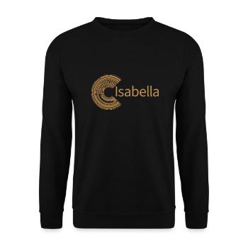 For Isabella - Unisex Sweatshirt - black - Front - Alina (178cm) & Michal (187cm)