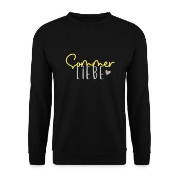 Sommer Liebe - Unisex Pullover - Schwarz - Vorne - Alina (178cm) & Michal (187cm)