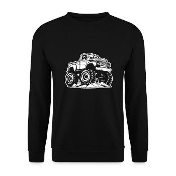 Monster Truck Monster Truck Lover Fan - Sweat-shirt Unisexe - noir - Devant - Alina (178cm) & Michal (187cm)