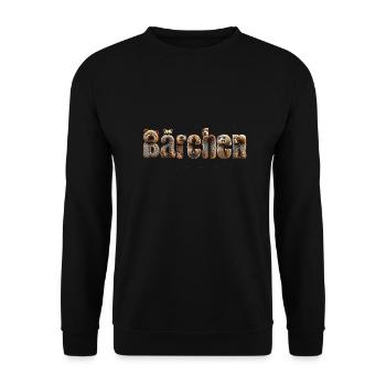 Bärchen teddybär bärli - Unisex Pullover - Schwarz - Vorne - Alina (178cm) & Michal (187cm)