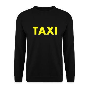 Taxi - Unisex Sweatshirt - black - Front - Alina (178cm) & Michal (187cm)