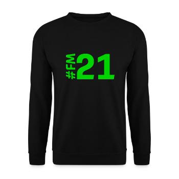 FM21-KARTON - Unisex Pullover - Schwarz - Vorne - Alina (178cm) & Michal (187cm)