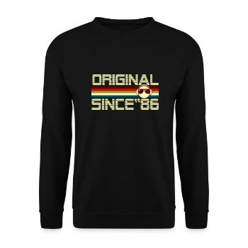 Since 86 - Unisex Sweatshirt - black - Front - Alina (178cm) & Michal (187cm)