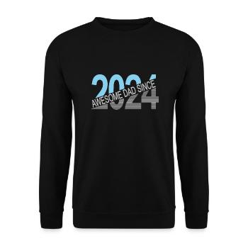 Toller Papa seit 2024 - Unisex Pullover - Schwarz - Vorne - Alina (178cm) & Michal (187cm)