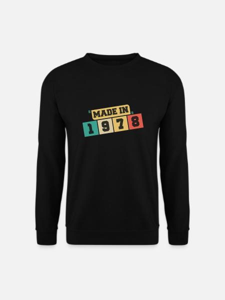 1978 Geburtstag 1978 Jahrgang 1978 Geburtstag - Unisex Pullover - Schwarz