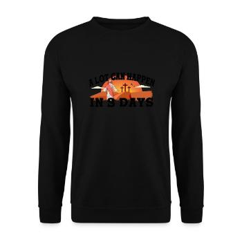 Beaucoup de choses peuvent se passer en 3 jours de croix du jour de Pâques - Sweat-shirt Unisexe - noir - Devant - Alina (178cm) & Michal (187cm)