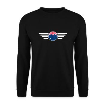 Australia Style Design T-Shirt - Unisex Sweatshirt - black - Front - Alina (178cm) & Michal (187cm)