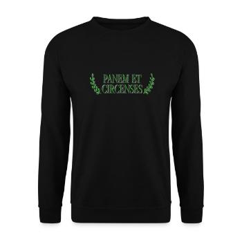 Panem Et Circenses - Unisex Pullover - Schwarz - Vorne - Alina (178cm) & Michal (187cm)