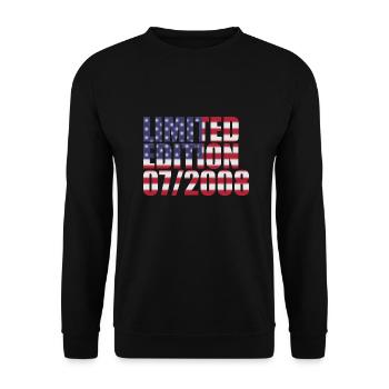 16th Birthday Limited Edition USA 07/2008 - Unisex Sweatshirt - black - Front - Alina (178cm) & Michal (187cm)