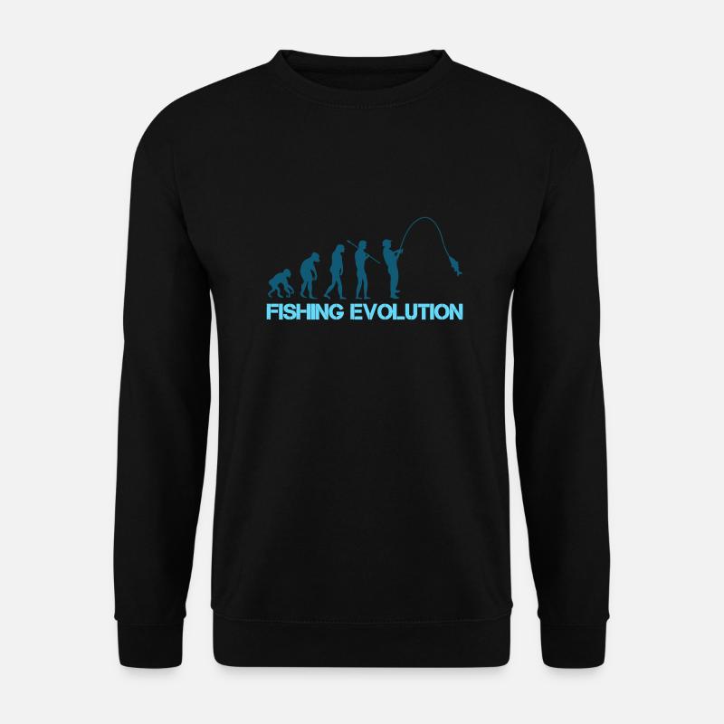 Fishing Evolution - Unisex Sweatshirt - black