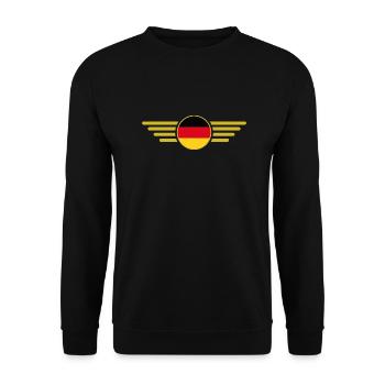 J’aime l’Allemagne, T-shirt design de style élégance - Sweat-shirt Unisexe - noir - Devant - Alina (178cm) & Michal (187cm)