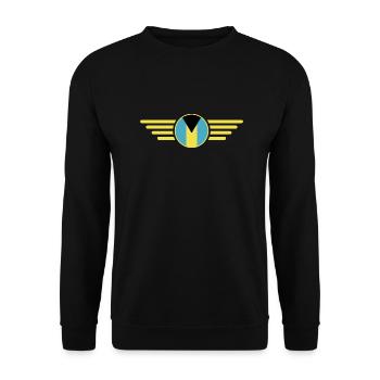 Ich liebe Bahamas, Eleganz Stil Design T-Shirt - Unisex Pullover - Schwarz - Vorne - Alina (178cm) & Michal (187cm)