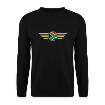 J’aime l’Afrique du Sud, T-Shirt Design Style Élégance - Sweat-shirt Unisexe - noir - Devant - Alina (178cm) & Michal (187cm)