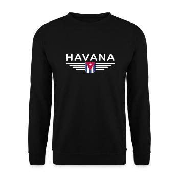 Havana Style – Perfect for fans - Unisex Sweatshirt - black - Front - Alina (178cm) & Michal (187cm)