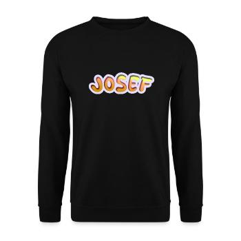 Gift for Joseph - Unisex Sweatshirt - black - Front - Alina (178cm) & Michal (187cm)