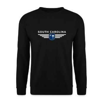 T-shirt de fan de Caroline du Sud – Pour les vrais fans ! - Sweat-shirt Unisexe - noir - Devant - Alina (178cm) & Michal (187cm)