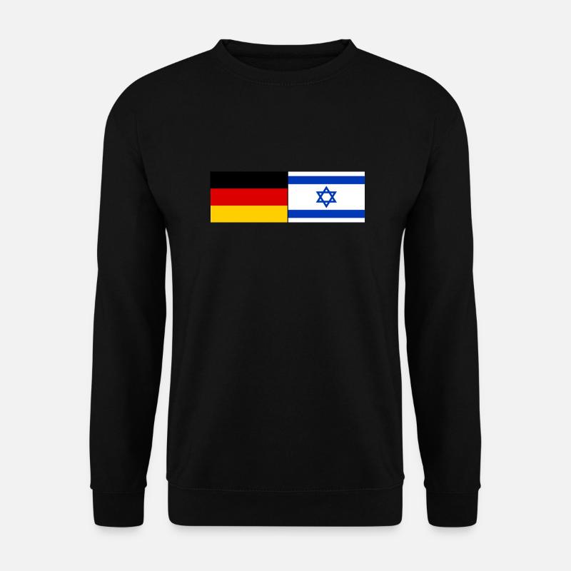Deutschland Israel Flagge - Unisex Pullover - Schwarz