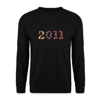 Flowers 2011 - Unisex Sweatshirt - black - Front - Alina (178cm) & Michal (187cm)