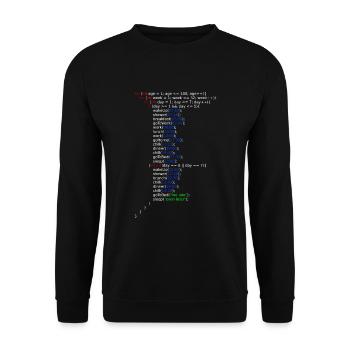 Ma vie - Java Code - Sweat-shirt Unisexe - noir - Devant - Alina (178cm) & Michal (187cm)