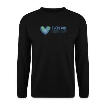Tous les jours - Jour de la Terre - Sweat-shirt Unisexe - noir - Devant - Alina (178cm) & Michal (187cm)