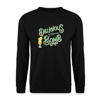 Vitamin Bomb - Unisex Sweatshirt - black - Front - Alina (178cm) & Michal (187cm)