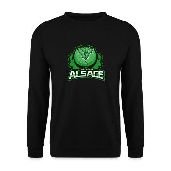 Alsace Choucroute - Sweat-shirt Unisexe - noir - Devant - Alina (178cm) & Michal (187cm)