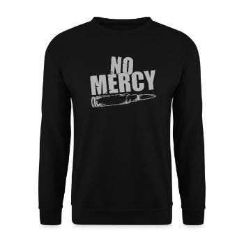 No Mercy Patrone grey - Unisex Pullover - Schwarz - Vorne - Alina (178cm) & Michal (187cm)