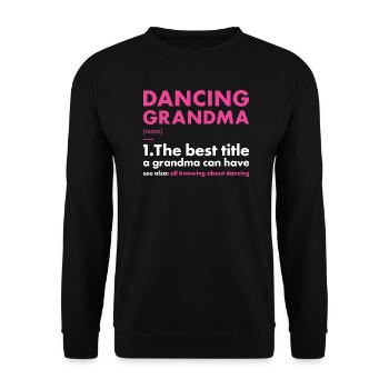 Danseuse Grand-mère Définition Danse - Sweat-shirt Unisexe - noir - Devant - Alina (178cm) & Michal (187cm)