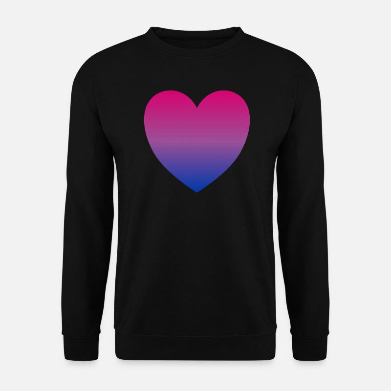 Bi-Herz - Unisex Pullover - Schwarz