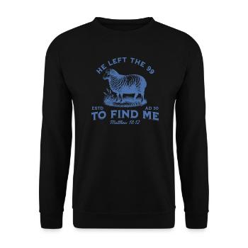 Il a quitté les années 99 pour me trouver Jésus chrétien - Sweat-shirt Unisexe - noir - Devant - Alina (178cm) & Michal (187cm)