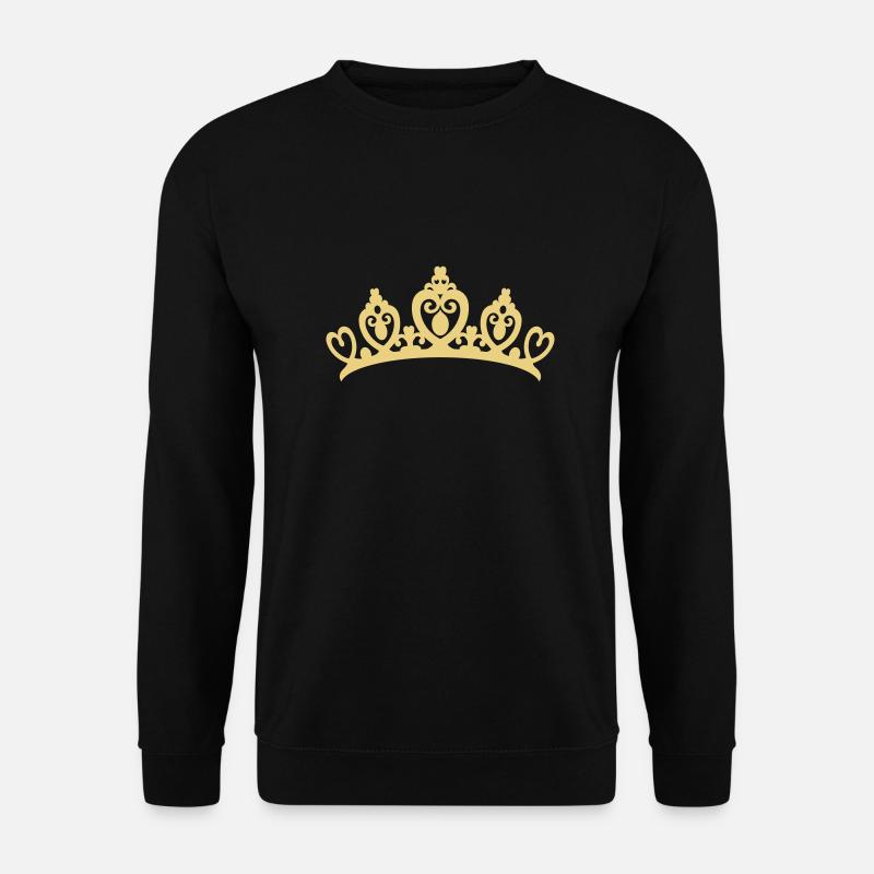 Krone Diadem - Unisex Pullover - Schwarz