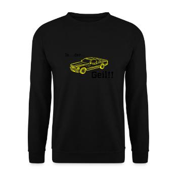 is the horny - Unisex Sweatshirt - black - Front - Alina (178cm) & Michal (187cm)